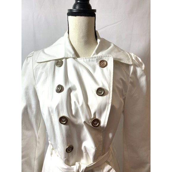 Guess Raincoat Size Large White Color For Women - Picture 3 of 10